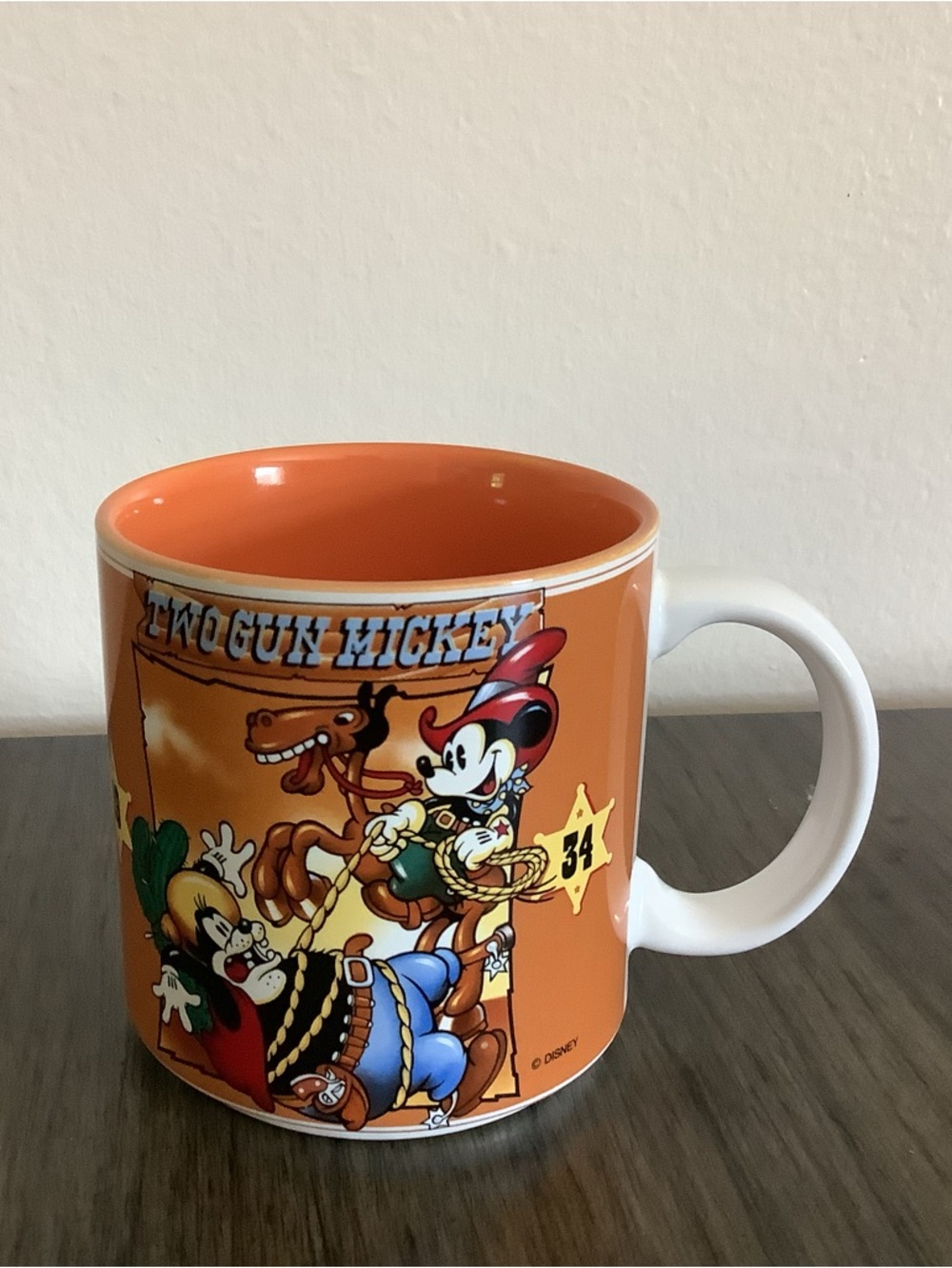 Vintage Disney Classic Mickey Adventures Two Gun Mickey Standard 3.5" Mug